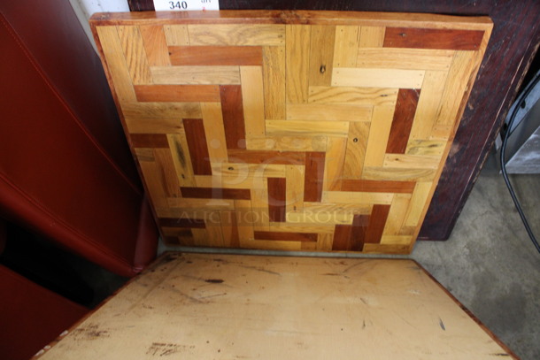2 Wooden Tabletops. 24.5x24.5x1. 2 Times Your Bid! - Image 3 of 3
