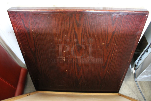 3 Wooden Tabletops. 26x26x1.5. 3 Times Your Bid! - Image 3 of 4