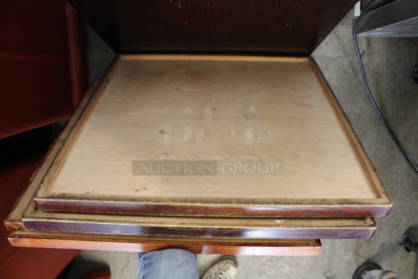 3 Wooden Tabletops. 26x26x1.5. 3 Times Your Bid! - Image 4 of 4