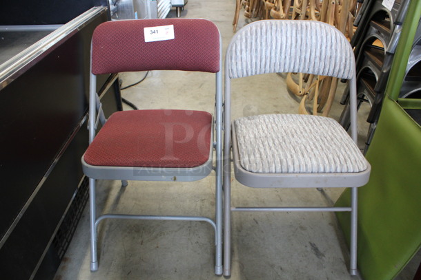 2 Metal Folding Chairs. 18x16x30. 2 Times Your Bid!