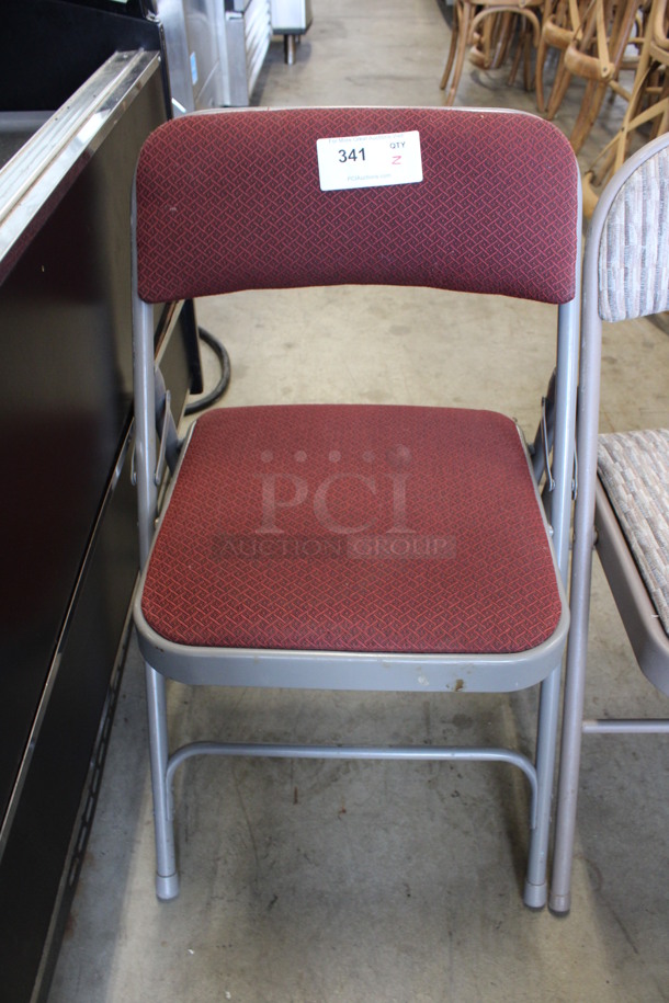 2 Metal Folding Chairs. 18x16x30. 2 Times Your Bid! - Image 3 of 4