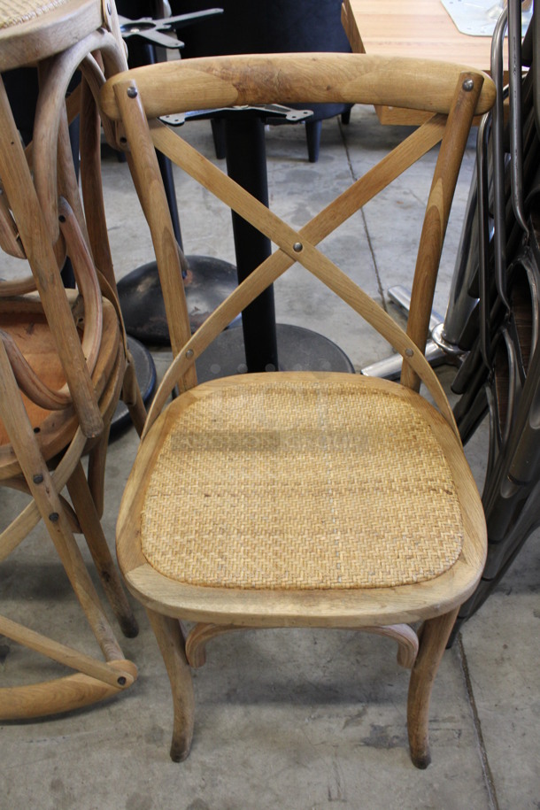 4 Wooden Dining Chairs. 18x17x35. 4 Times Your Bid! - Image 1 of 4