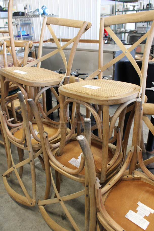 4 Wooden Dining Chairs. 18x17x35. 4 Times Your Bid! - Image 4 of 4
