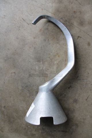 Hobart Model DS30E Metal Commercial 30 Quart Dough Hook Attachment. 6.5x6.5x17