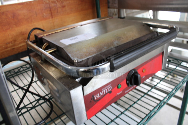 Avantco Stainless Steel Commercial Countertop Panini Press. 120 Volts, 1 Phase. 17x15x7.5. Tested and Working! - Image 3 of 5
