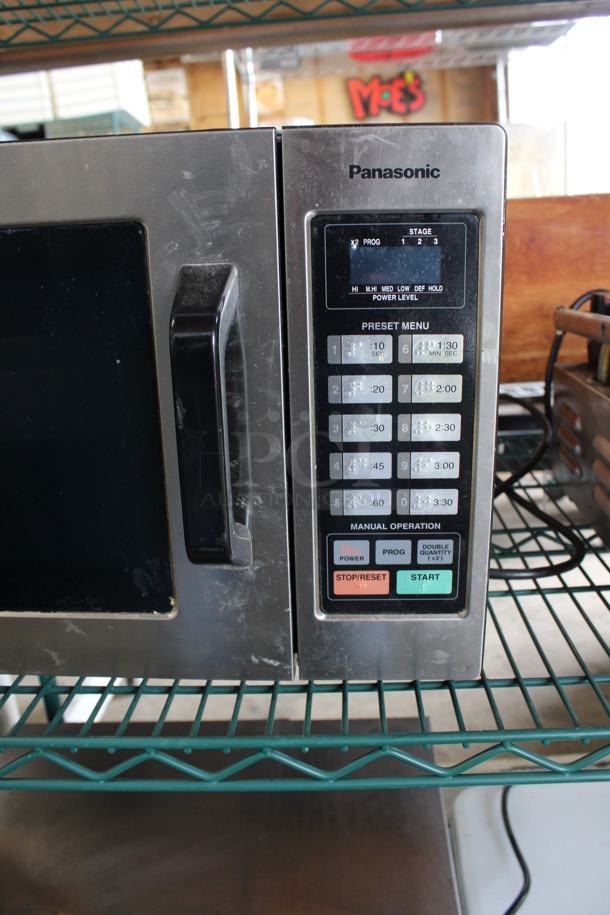 Panasonic Stainless Steel Commercial Countertop Microwave Oven. 20x15x12 - Image 2 of 4