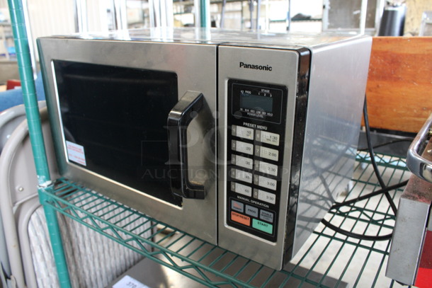 Panasonic Stainless Steel Commercial Countertop Microwave Oven. 20x15x12 - Image 4 of 4