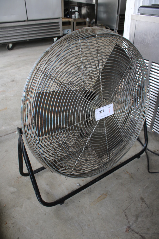 TPI Industrial Metal Fan. 27x10x28. Tested and Powers On But Parts Do Not Move - Image 2 of 3