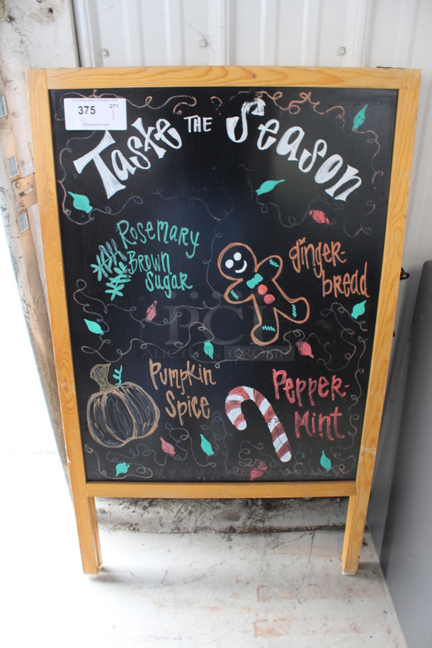 Double Sided A Frame Sidewalk Sign. 25.5x2x42.5 - Image 1 of 4