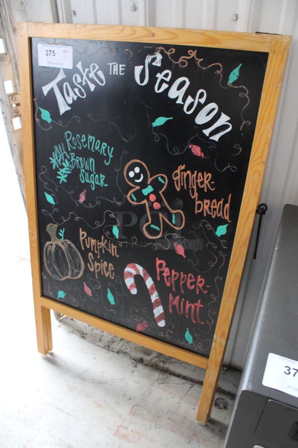 Double Sided A Frame Sidewalk Sign. 25.5x2x42.5 - Image 3 of 4