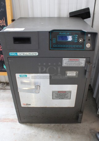 NKL Intellisafe Model BSD2920AAXR-GE AuditLok Gray Metal Single Compartment Safe. Does Not Come w/ Combination. 20x21x29