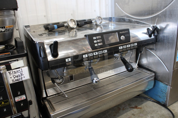 Nuova Simonelli Model Aurelia II Stainless Steel Commercial Countertop 2 Group Espresso Machine w/ 4 Portafilters and 2 Steam Wands. 208-220 Volts, 1 Phase. 31x21x25 - Image 2 of 6