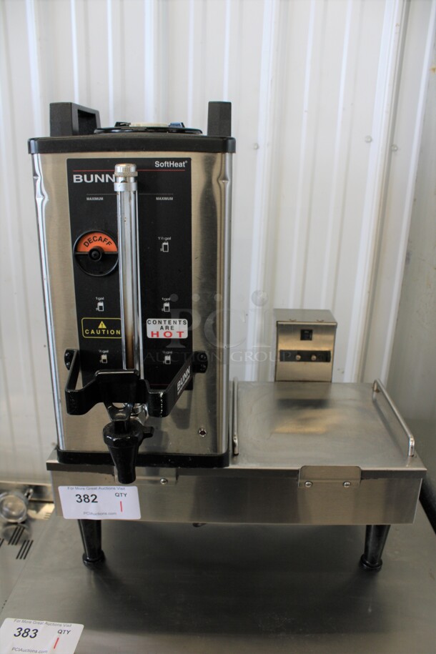 Bunn Model 2SH STAND Stainless Steel Commercial Countertop Satellite Stand w/ 1 Bunn Coffee Satellite. 120 Volts, 1 Phase. 19x18x24 - Image 1 of 4