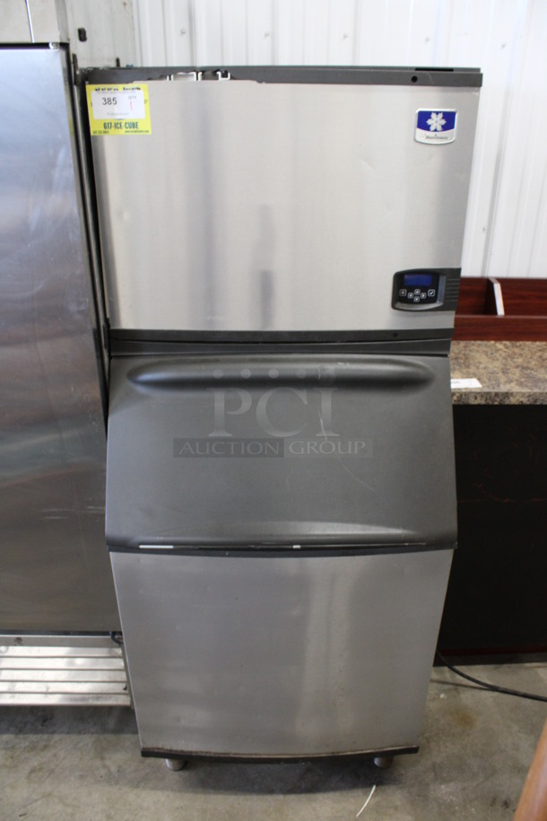 Manitowoc Model ID0602A-261 Stainless Steel Commercial Air Cooled Ice Machine Head on Manitowoc Model B570 Commercial Ice Bin. 208-230 Volts, 1 Phase. 30x33x72 - Image 1 of 6