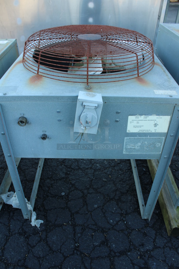 2011 Manitowoc Model IY0694N-261 Stainless Steel Commercial Ice Machine Head w/ Manitowoc Model JC0895 Remote Fan. 208-230 Volts, 1 Phase. 30x25x27 - Image 10 of 11