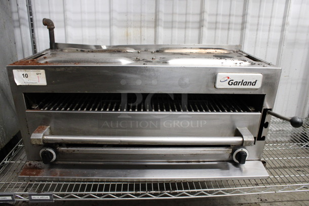 LATE MODEL! Garland Stainless Steel Commercial Natural Gas Powered Cheese Melter. 34x24x17