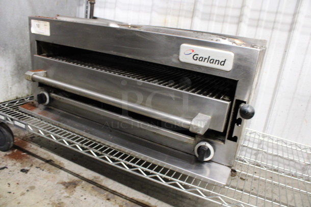 LATE MODEL! Garland Stainless Steel Commercial Natural Gas Powered Cheese Melter. 34x24x17 - Image 3 of 5