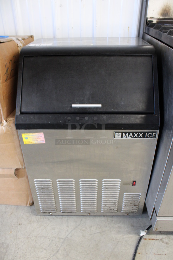 Maxx Ice Model MIM130 Stainless Steel Commercial Self Contained Ice Machine. 115 Volts, 1 Phase. 22x21x33 - Image 1 of 7