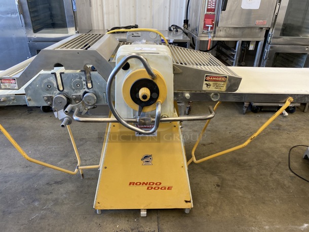 Rondo Seewer Model SSO 68 C Stainless Steel Commercial Floor Style Reversible Dough Sheeter w/ Cutting Station. 220 Volts, 3 Phase. Folded: 76x48x91. Open: 123x48x48 - Image 12 of 12