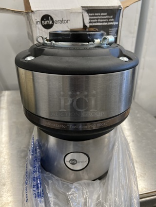 IN ORIGINAL BOX! Insinkerator Pro 1100XL Garbage Disposal. 9x10x12