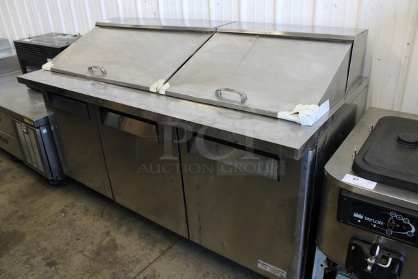 Turbo Air Model MST-72-30 Stainless Steel Commercial Sandwich Salad Prep Table Bain Marie Mega Top on Commercial Casters. 115 Volts, 1 Phase. 73x34x47. Tested and Working!