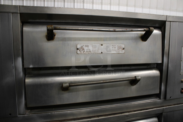 2 Bari Model MS54 Stainless Steel Commercial Natural Gas Powered Single Deck Pizza Ovens on Metal Legs. 80,000 BTU. 72x43.5x69. 2 Times Your Bid! - Image 3 of 10