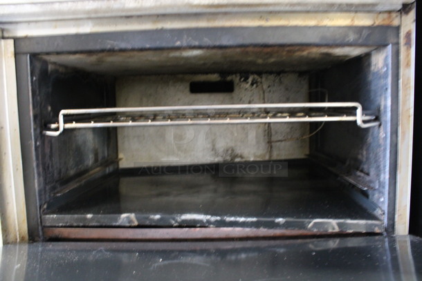 American Range Stainless Steel Commercial Natural Gas Powered 6 Burner Range w/ Oven and Backsplash. 36x33x57 - Image 6 of 6