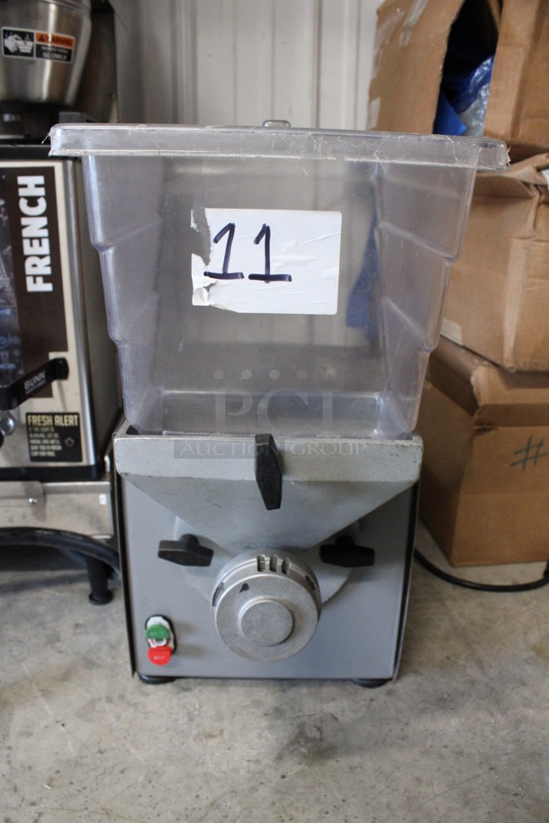 2015 Olde Tyme Model PN2 Stainless Steel Commercial Countertop Single Hopper Peanut Butter Mill Nut Grinder. 115 Volts, 1 Phase. 11x21x21. Tested and Working! - Image 2 of 6