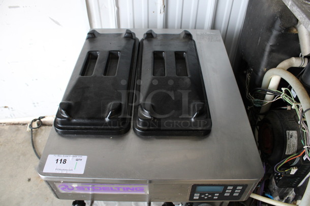 2013 Stoelting Model SF121-38I2 Stainless Steel Commercial Countertop Air Cooled 2 Flavor Soft Serve Ice Cream Machine w/ Milkshake Mixer. 208-240 Volts, 1 Phase. 22x32x36 - Image 4 of 7