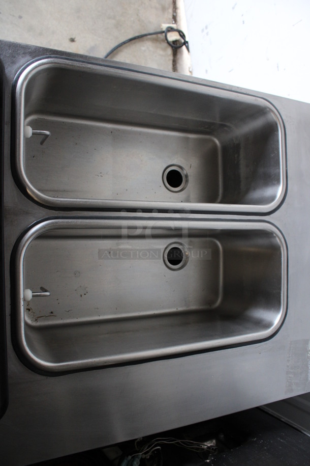 2013 Stoelting Model SF121-38I2 Stainless Steel Commercial Countertop Air Cooled 2 Flavor Soft Serve Ice Cream Machine w/ Milkshake Mixer. 208-240 Volts, 1 Phase. 22x32x36 - Image 6 of 7