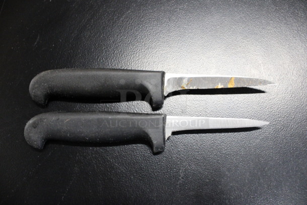 2 Sharpened Stainless Steel Paring Knives. 7". 2 Times Your Bid! - Image 1 of 3