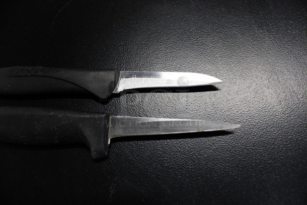 2 Sharpened Stainless Steel Paring Knives. 7". 2 Times Your Bid! - Image 2 of 3