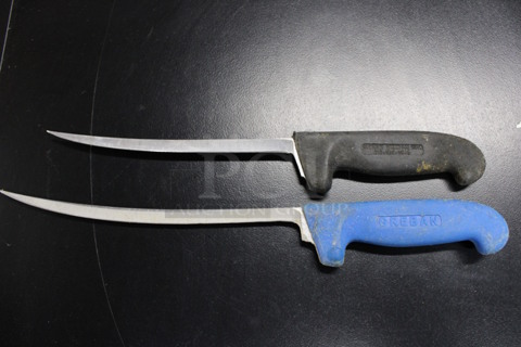 2 Sharpened Stainless Steel Boning Knives. Includes 13.5". 2 Times Your Bid!