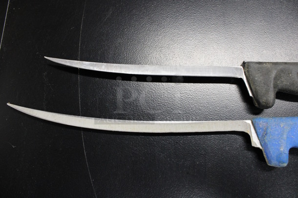 2 Sharpened Stainless Steel Boning Knives. Includes 13.5". 2 Times Your Bid! - Image 2 of 3