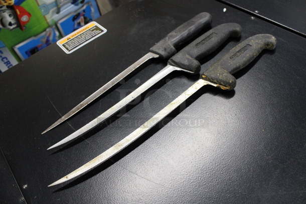 3 Sharpened Stainless Steel Boning Knives. Includes 13.5". 3 Times Your Bid! - Image 3 of 4