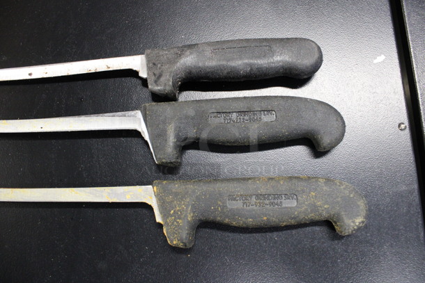 3 Sharpened Stainless Steel Boning Knives. Includes 13.5". 3 Times Your Bid! - Image 4 of 4