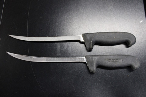 2 Sharpened Stainless Steel Boning Knives. Includes 15". 2 Times Your Bid!