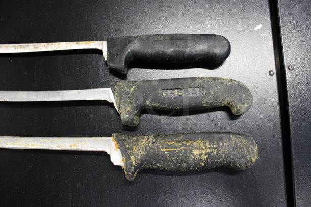 3 Sharpened Stainless Steel Boning Knives. Includes 16". 3 Times Your Bid! - Image 3 of 3
