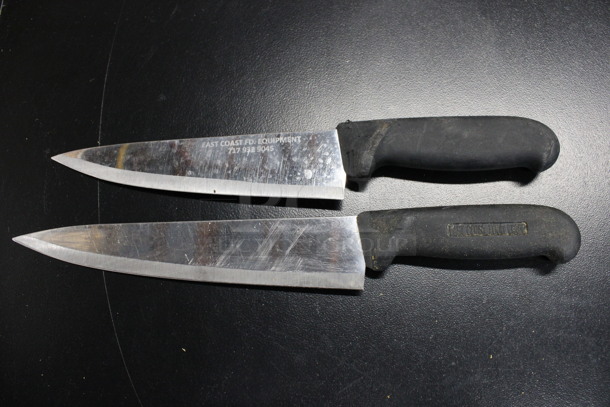2 Sharpened Stainless Steel Chef Knives. Includes 13