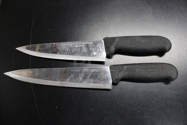 2 Sharpened Stainless Steel Chef Knives. Includes 13". 2 Times Your Bid! - Image 1 of 3