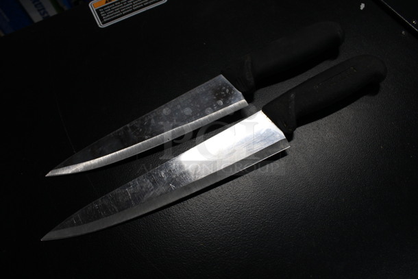 2 Sharpened Stainless Steel Chef Knives. Includes 13". 2 Times Your Bid! - Image 3 of 3