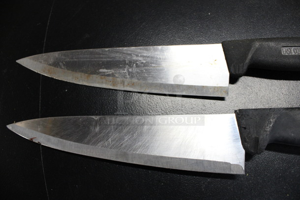 2 Sharpened Stainless Steel Chef Knives. Includes 13". 2 Times Your Bid! - Image 2 of 3
