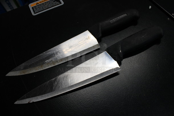 2 Sharpened Stainless Steel Chef Knives. Includes 13". 2 Times Your Bid! - Image 3 of 3