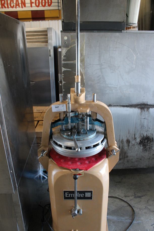 Empire Metal Commercial Floor Style Semi Automatic Dough Divider Rounder w/ Tray. Divides Into 36 Sections. 27x26x79 - Image 2 of 6