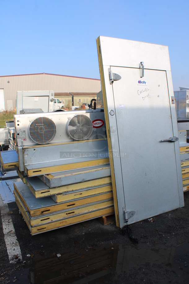 Bally 6'x8'x8' Walk In Cooler Box w/ Bally Model BEHA006E6-IS1B-B Compressor and Trenton Model TLP87DED Condenser. Does Not Have Floor. 208/230 Volts, 1 Phase. 6'x8'x8' - Image 3 of 10