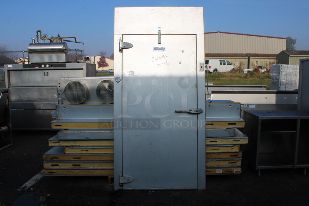 Bally 6'x8'x8' Walk In Cooler Box w/ Bally Model BEHA006E6-IS1B-B Compressor and Trenton Model TLP87DED Condenser. Does Not Have Floor. 208/230 Volts, 1 Phase. 6'x8'x8' - Image 10 of 10
