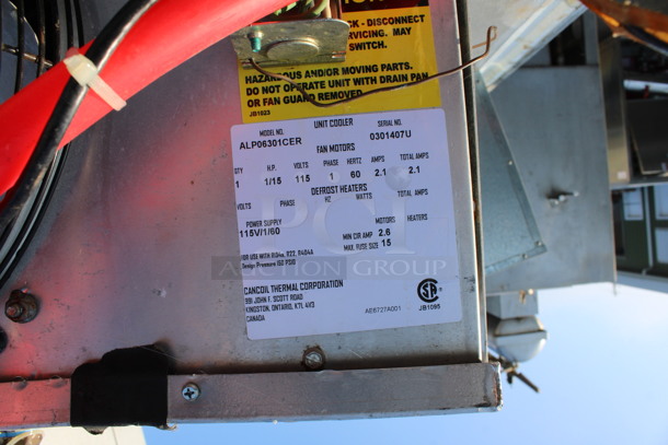 6'x6'x7' Walk In Freezer Box w/ Floor, Cancoil Model ALP06301CER Condenser and Compressor. Picture of the Unit Before Removal Is Included In the Listing. 115 Volts, 1 Phase. 6'x6'x7' - Image 7 of 12
