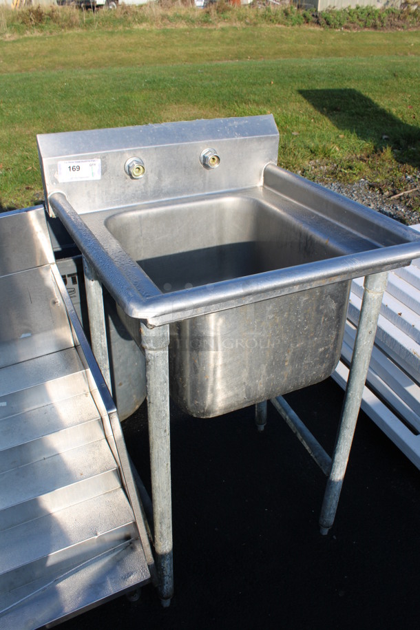 Stainless Steel Commercial Single Bay Sink. 25x26x42 - Image 5 of 6