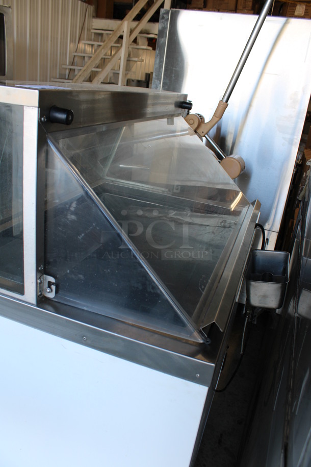 Nelson Stainless Steel Commercial Ice Cream Dipping Cabinet Merchandiser w/ Dipwell on Commercial Casters. 115 Volts, 1 Phase. 37x34x55. Tested and Working! - Image 3 of 5