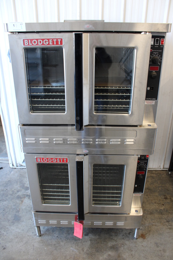 2 BRAND NEW! 2019 Blodgett Model Zephaire-200-G Stainless Steel Commercial Natural Gas Powered Full Size Bakery Depth Convection Ovens w/ View Through Doors, Metal Oven Racks and Thermostatic Controls. 30,000 BTU. 39x37x71. 2 Times Your Bid! - Image 1 of 12